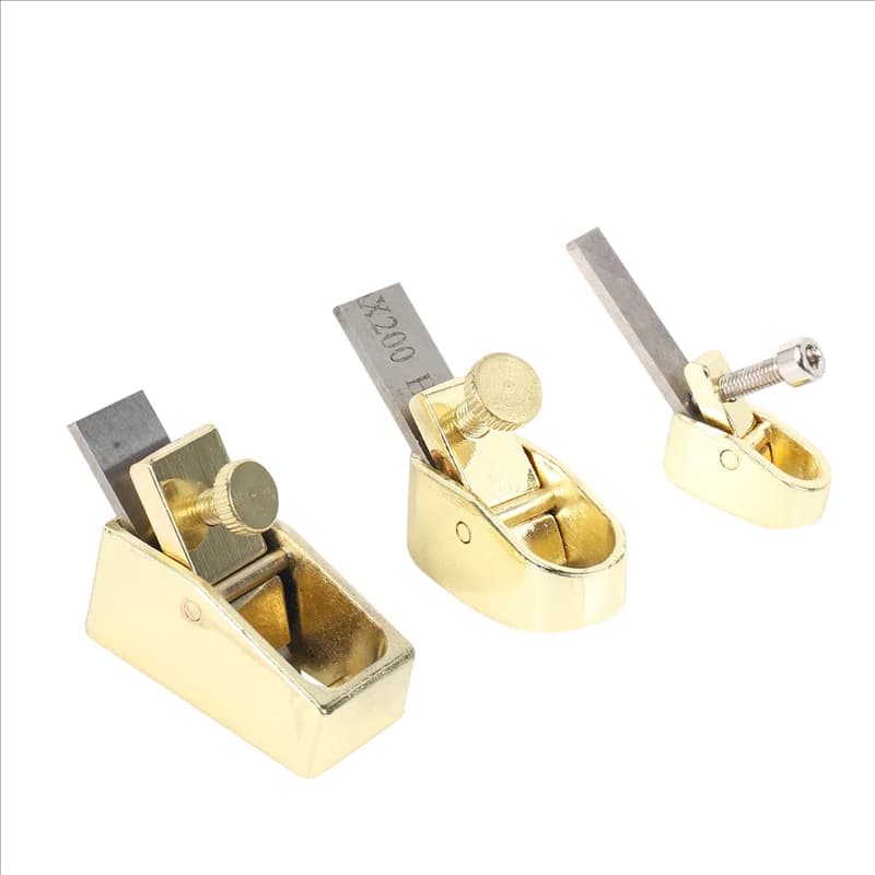 Dropship-15 Piece Woodworking Plane Cutter Set Curved Sole Metal Copper Luthier Tool Violin Viola Cello Wooden Instrument