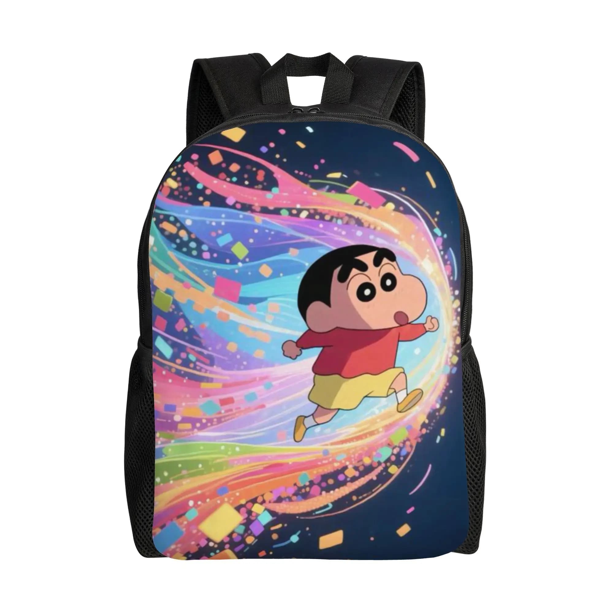 Zaino carino (3) per il ritorno a scuola, modello Crayon Shin-chan, per uomo e donna, per uso quotidiano
