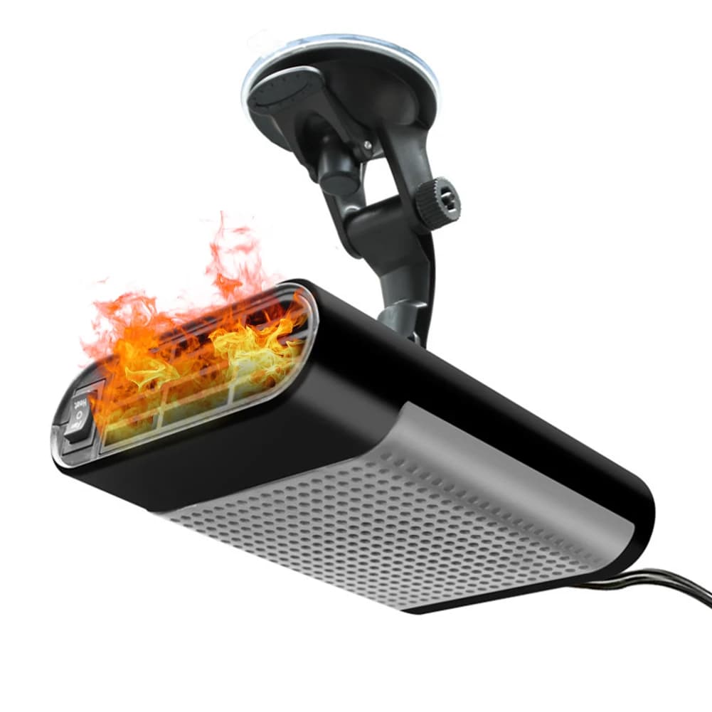 Ventilatore Riscaldante e Antiappannamento 2 in 1 per Auto 12V/24V 120W, Sbrinatore e Sbrinatore Parabrezza