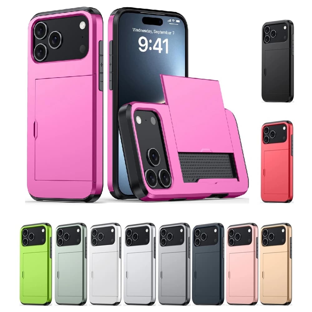 Custodia a Portafoglio SGP per iPhone 17 Air 17E 16E 16 X XS XR Pro Max Plus con Porta Carte, Protezione Rinforzata Antiurto