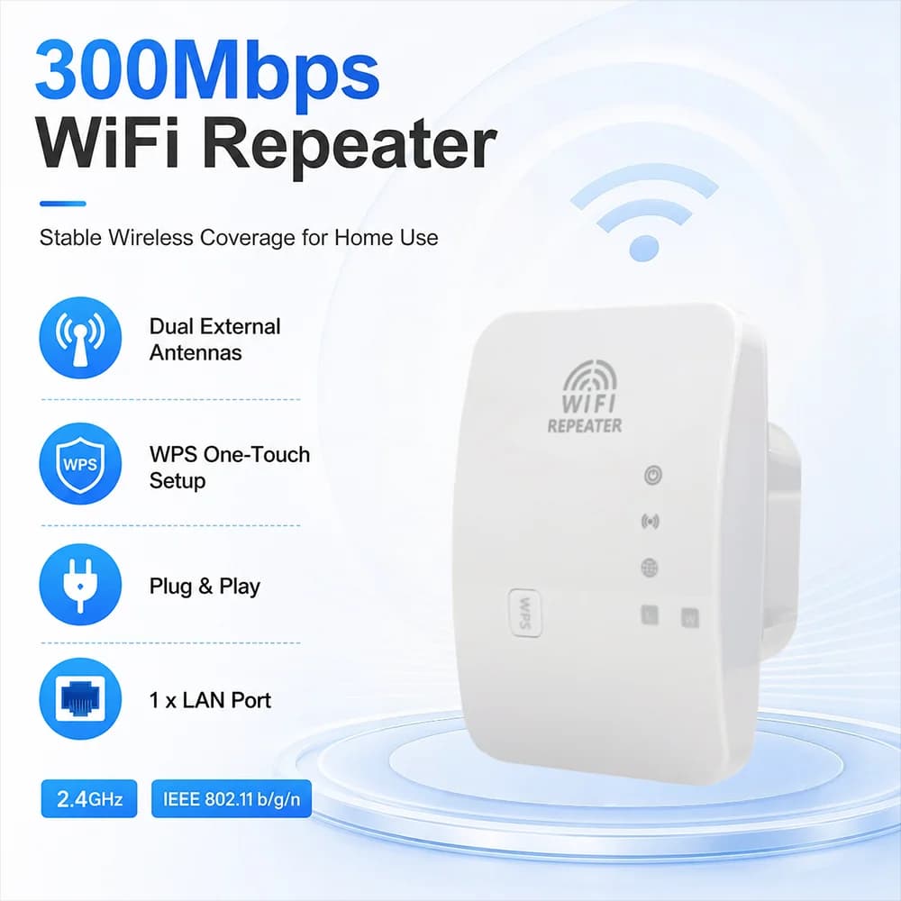 Remote Network Wifi Router 300Mbps,US EU UK AU Plug,WiFi Repeater,2.4Ghz Wireless Wifi Extender Signal Booster Network Repetidor