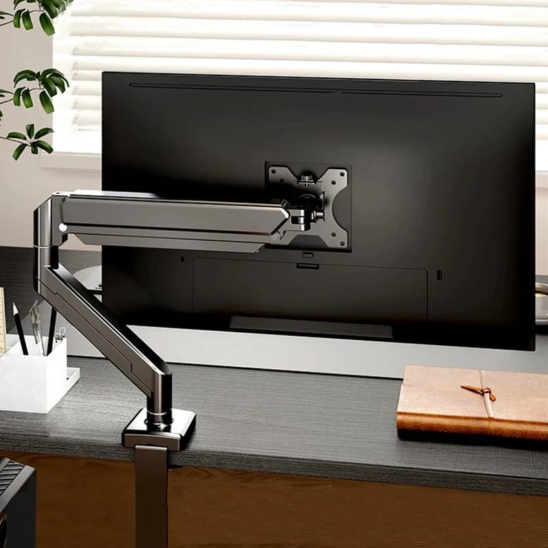 Universal support for single screens up to 32 inch, 19,8 pounds, height adjustable desk support, computer support, for home