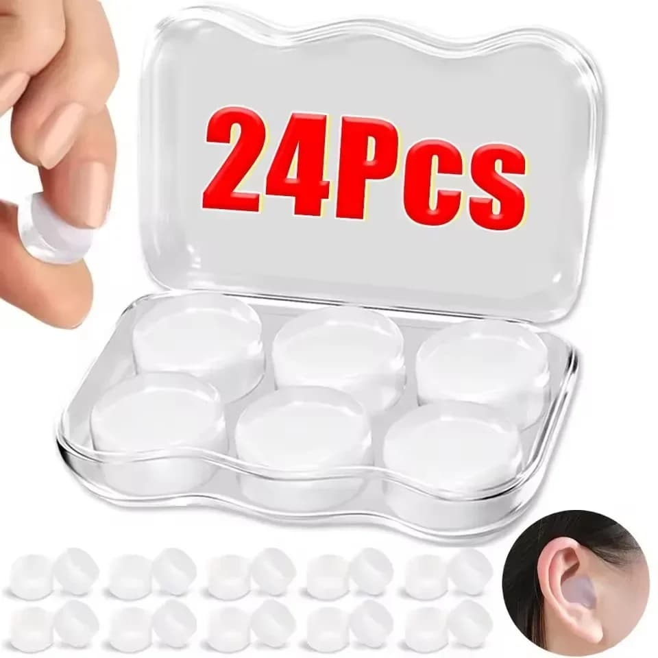 Soft silicone ear plugs Wax ear plugs Reusable gel ear plugs with noise cancellation Waterproof earplugs for sleeping Fly Swimming