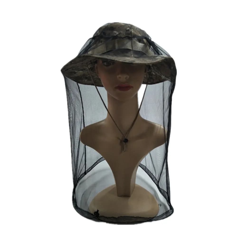 1Pcs Bug Protection Net Hat Multi Purpose Breathable Uv Resistant for Camping Fishing Beekeeping Travel Hiking