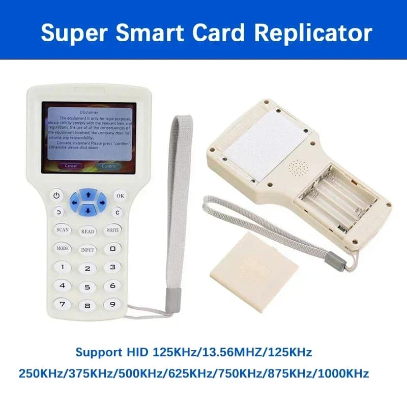 NFC Smart Card Reader Writer Duplicator 10 Frequenza USB Fob Programmatore Copia Replicatore Chiave Crittografata 125K 13.56MHz RFID Copiatrice