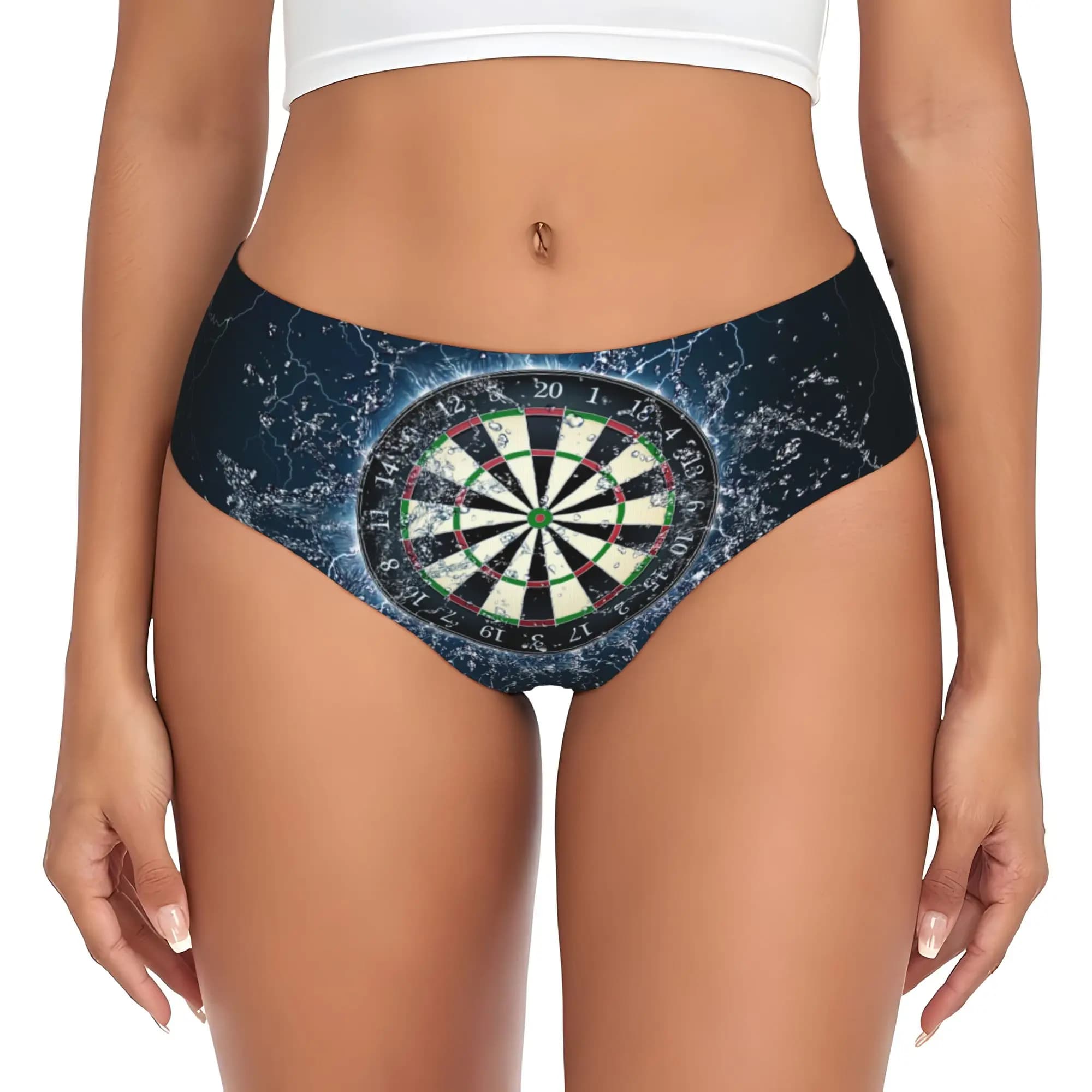 Women Arrow Archery Target Darts Board Brief Panties Female Soft Underwear Underpants