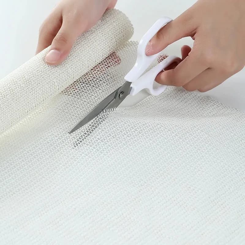 Anti Slip Rug Pad Non Woven Fabric Mesh Grip Mat for Carpet Yoga Mattress Sofa Bed Sheet Fixer Cuttable Home Safety Underlay