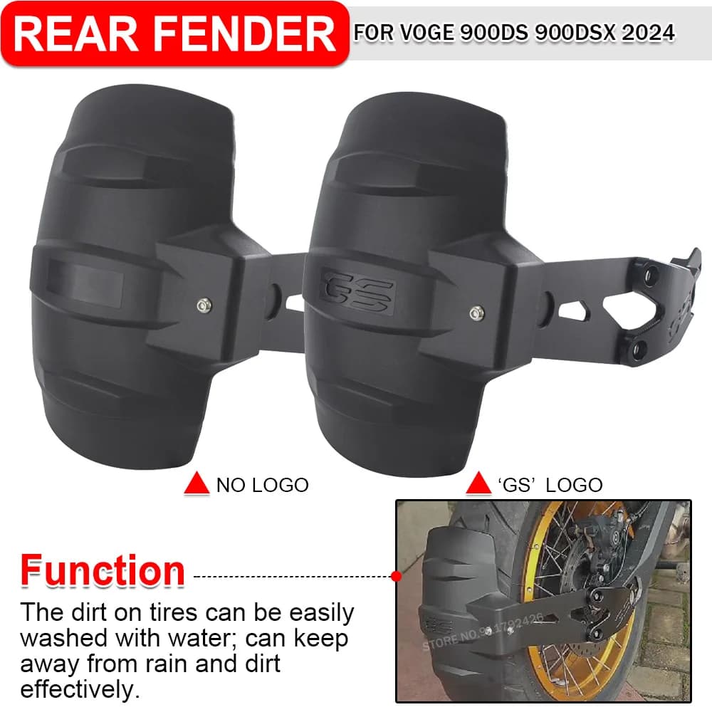 Per VOGE 900DS 900DSX 2024 Parafango Posteriore Moto Pneumatico Paraspruzzi Splash Guard Copertura Ruota Hugger Protezione ABS Parafango Accessorio
