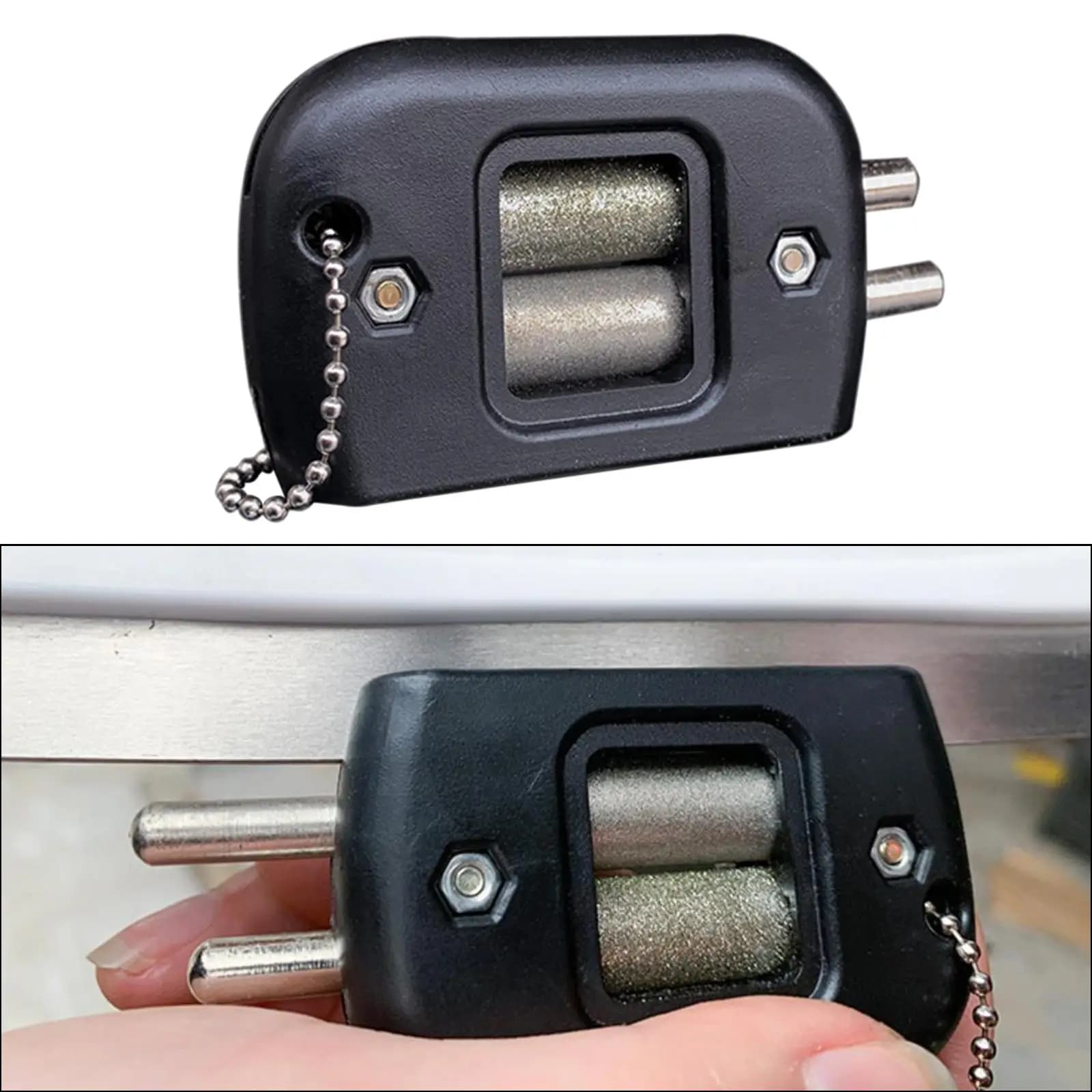 Affilatore Premium per Pattini da Ghiaccio, Pietra Diamantata Portatile per Affilatura, Mola Regolabile per Pattini da Hockey
