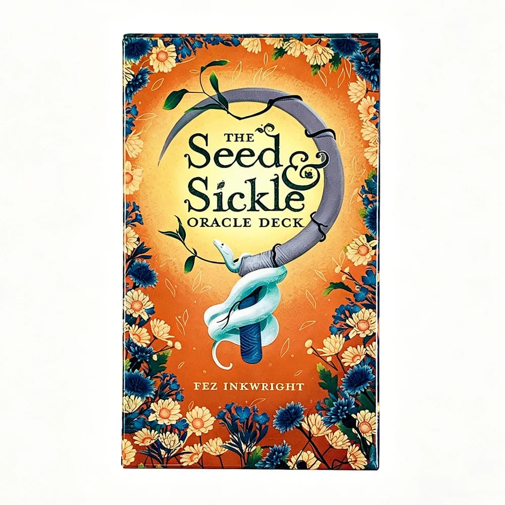 12*7 cm The Seed Sickle Oracle Deck Fate Divination Edition Giochi da tavolo, gioco di carte per l'intrattenimento e il tempo libero per famiglie e amici
