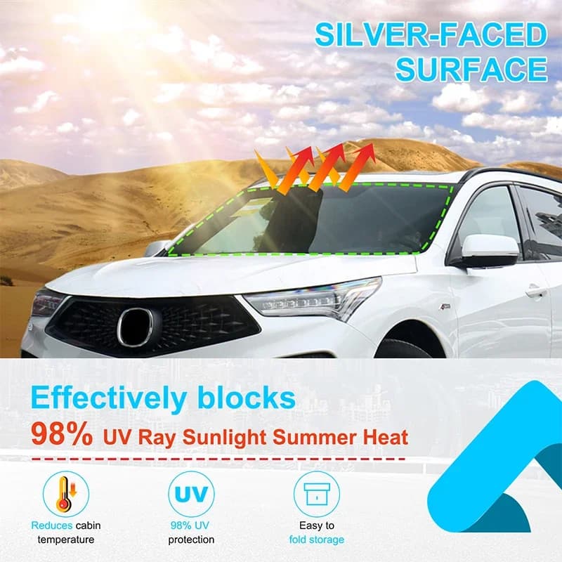 Per Acura RDX Finestra di Automobile Parasole Blocco Raggi UV Visiera Parasole Protezione Auto Parabrezza Visiera Copertura Parasole Pellicola Pieghevole
