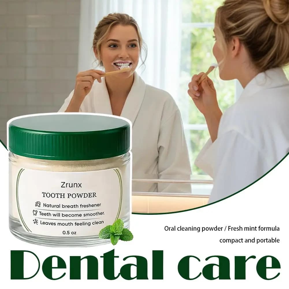 Polvere per la cura dentale, rimuove la placca dentale, pulizia profonda, alito fresco, lucidante, cura delle gengive, polvere nutriente per i denti P7Z4