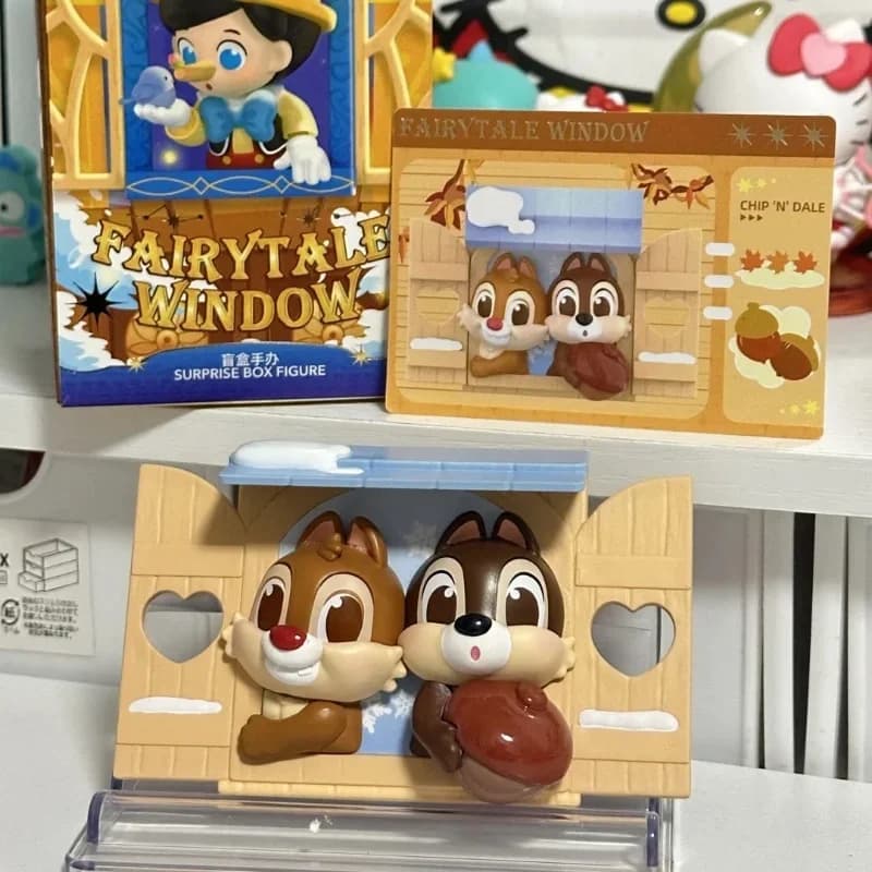 Miniso New Disney Blind Box Fairytale Stamp Window Side Story Series Scatole misteriose Bambini Anime Figure Regali di Natale