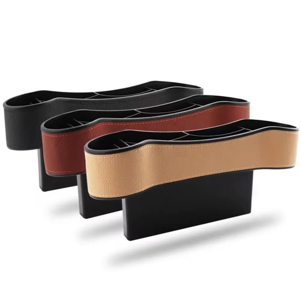 1 pz seggiolino auto tasca Catcher organizzatore seggiolino auto in pelle Gap Organizer borsa di stoccaggio a prova di perdite spazio laterale sedile auto multifunzione