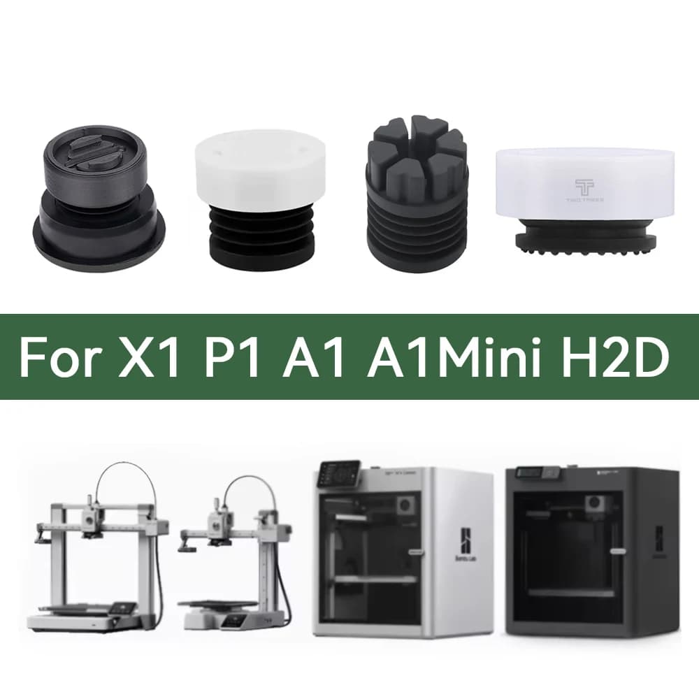 Piedi Per Bambu Lab P1S Bambulab X1 Carbonio Anti Vibrazione Piedi antiscivolo Antipolvere Gomma Piede Pad Fit H2D A1 A1Mini Stampante 3D