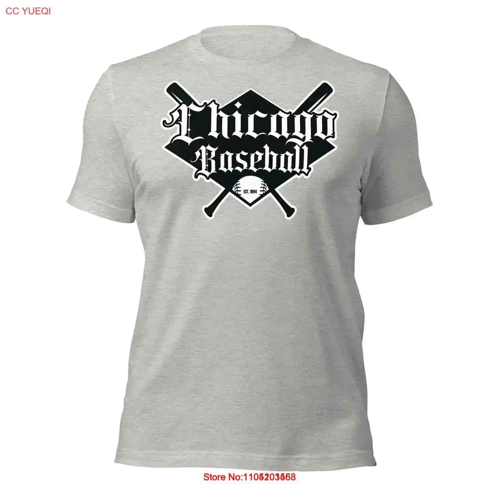 Chicago Baseball T Shirt Vintage Retro Fan Sports Apparel Washed Slightly designer clothes Stretched fashion vintage Washed