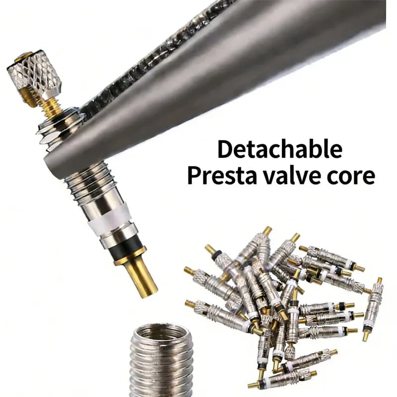 10/20 Pezzi Valvole Presta Rimovibili in Ottone CNC per Accessori Pompa Bici