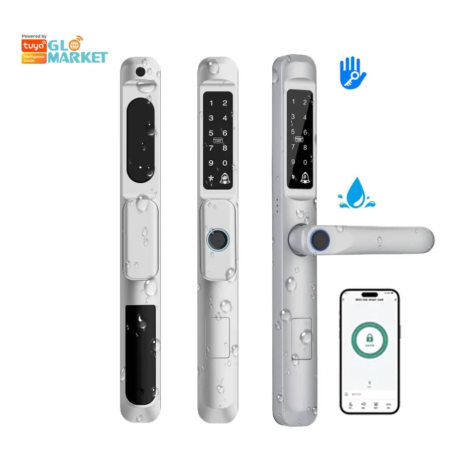 Sicurezza Smart Slim Door Lock Ttlock Cerraduras Inteligentes Lega di alluminio Password impermeabile Impronta digitale Smart Lock digitale