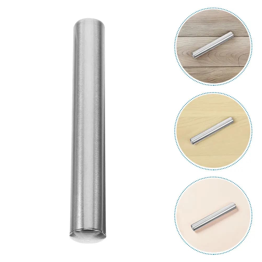 4Pcs Toilet Brush Replacement Handle Stainless Steel Comfortable Grip Suitable for Home Bathroom Cleaning