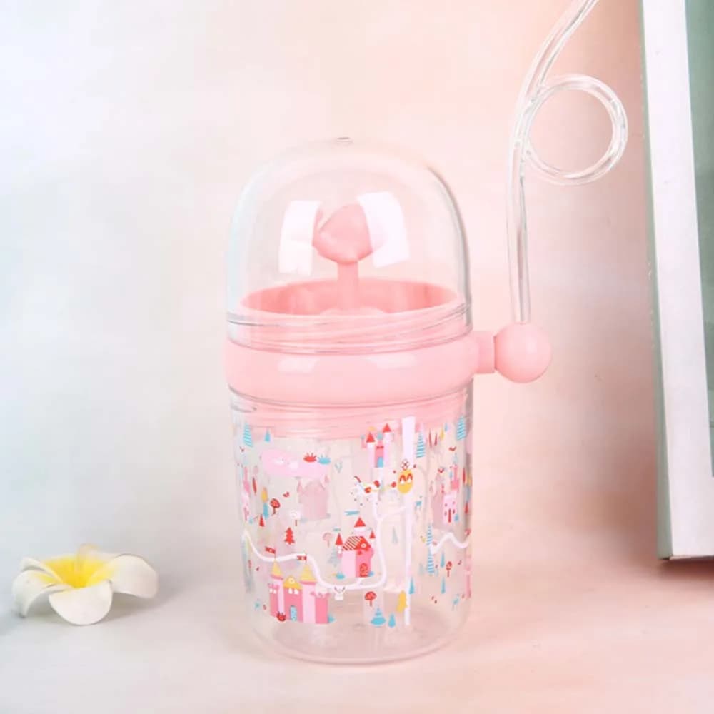Balena divertente portatile da 250 ml con cannucce, tazza per bere, biberon in plastica, tazze d'acqua per bambini