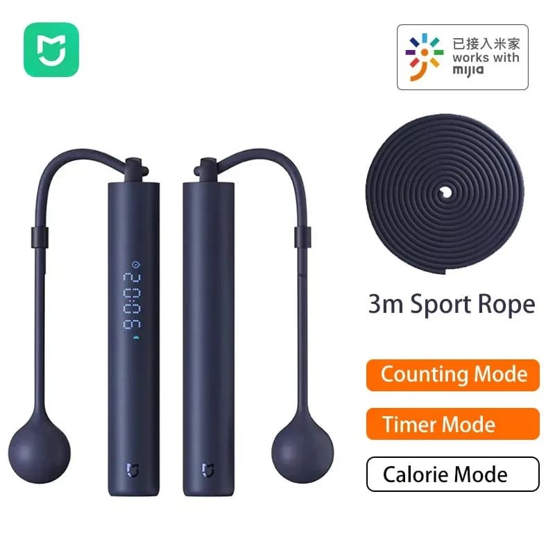 Mijia Smart Skipping Jump Rope Digital Counter with App Calculator Adjustable Calories Sports Fitness Exercise Loss Weight