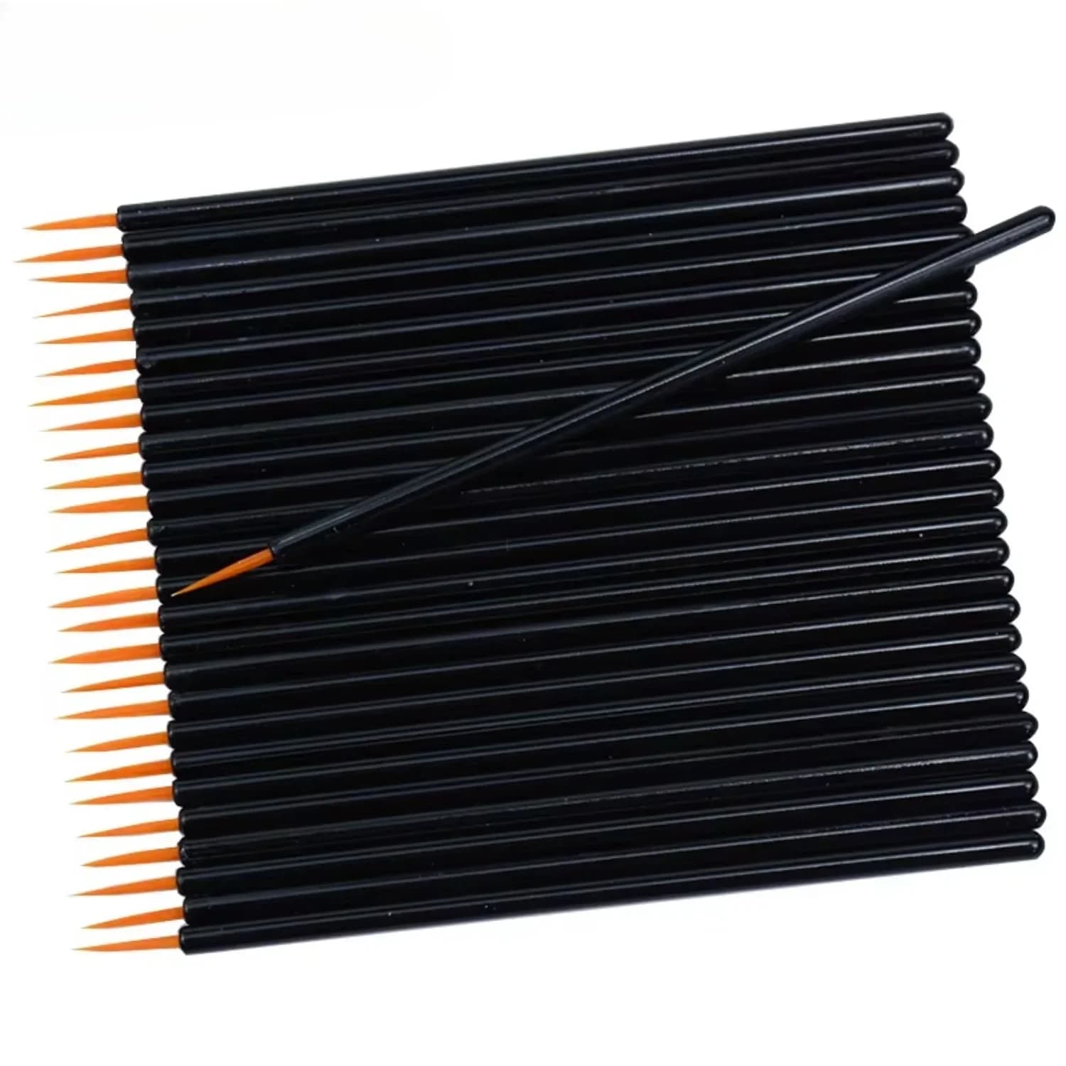 Pennelli per nail art all'ingrosso, 50 pz/lotto, riutilizzabili, per gel, eyeliner, penna per pittura, eyeliner monouso