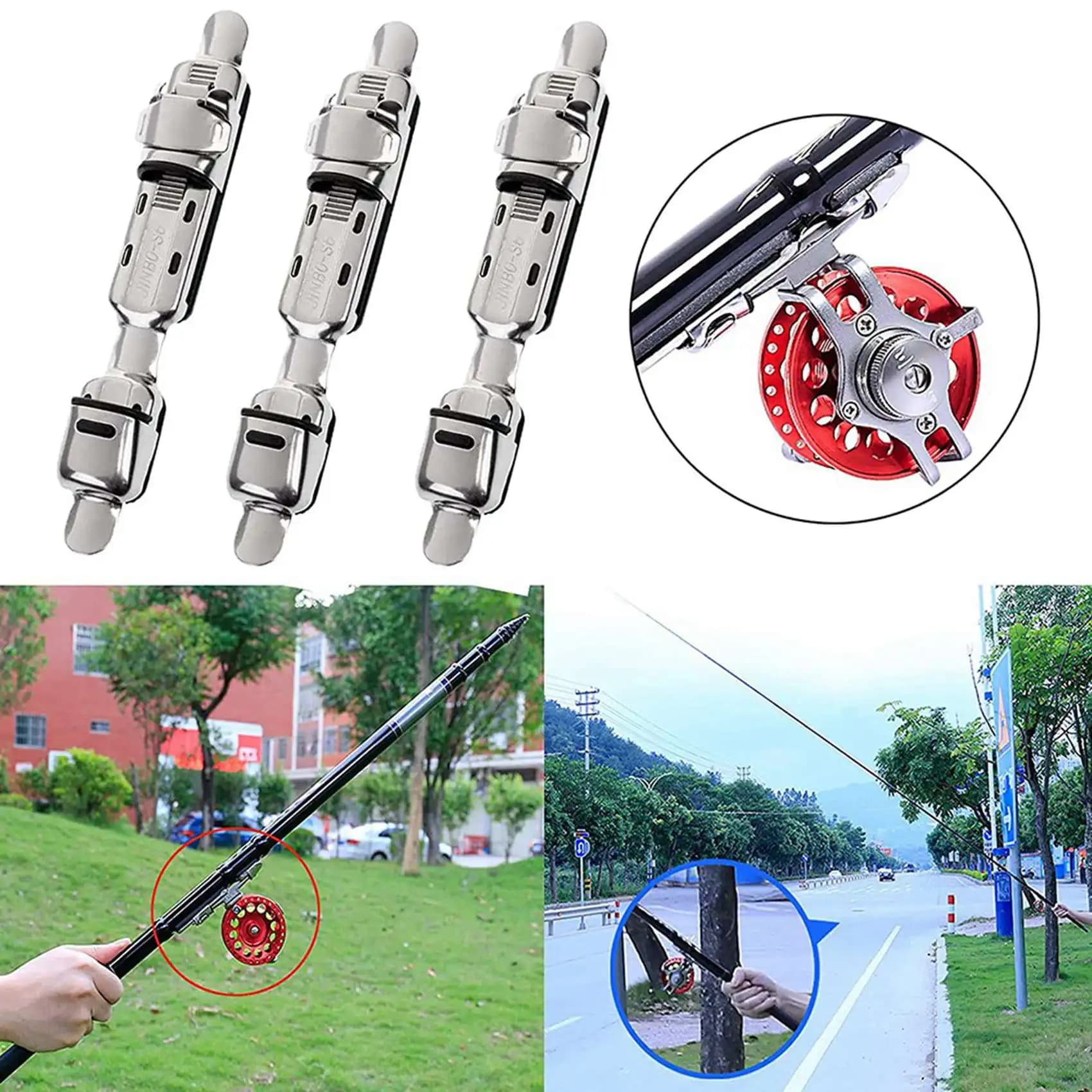 20 Pieces Supports for Fishing Mulinelli, Wallet, Fishing Cane Clip, Fishing Equipment