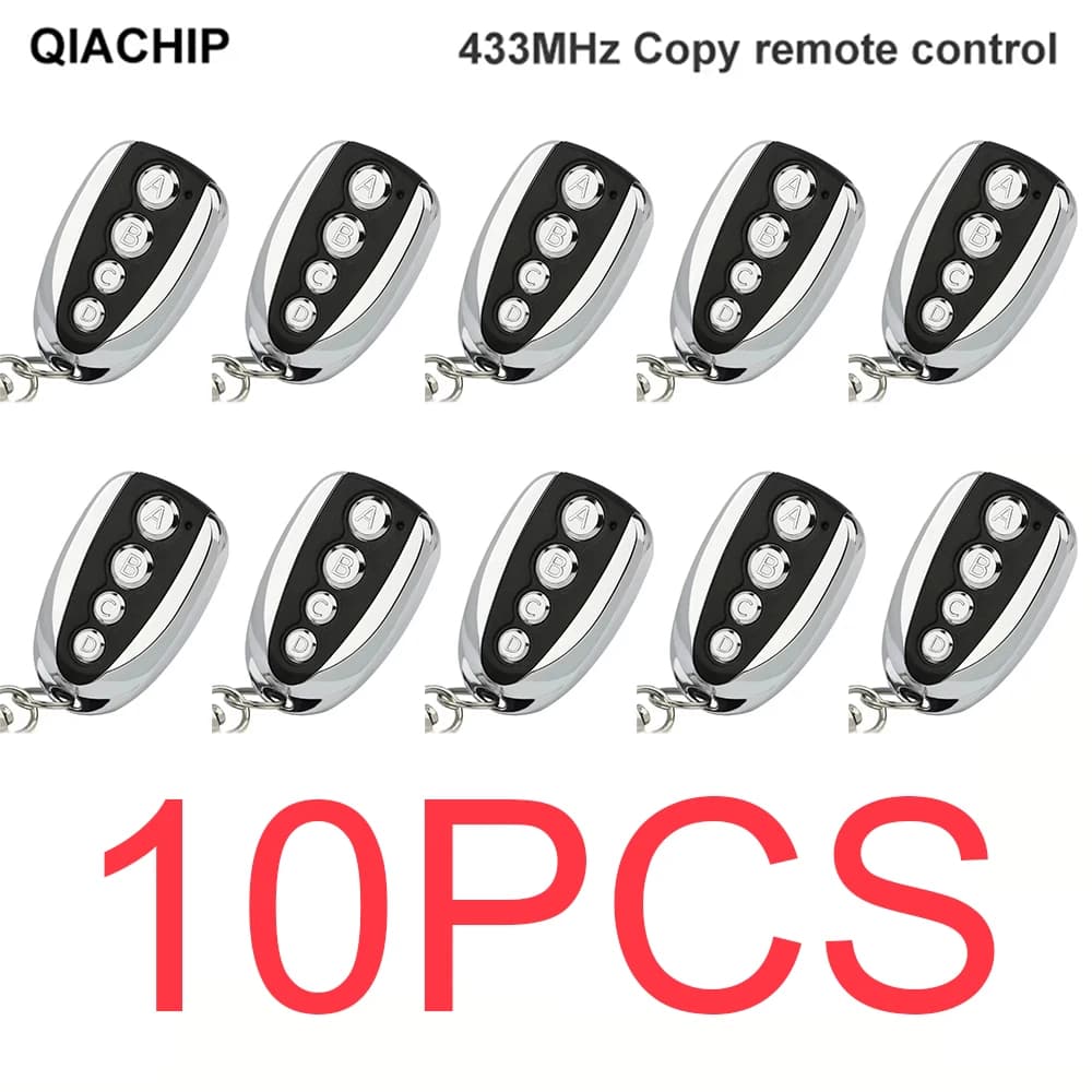 QIACHIP 433.92 MHZ Wireless Clone Switch 433MHz Cloning Copy 4-button Gate Garage Door Control Duplicator Remote Control Key