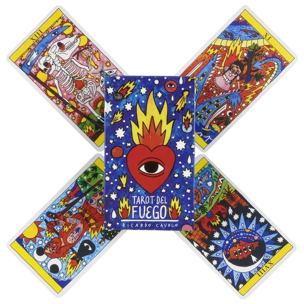Tarot Del Fuego Tarot Cards Deck Oracles Guide Game Divination Edition Borad Playing Games Cards