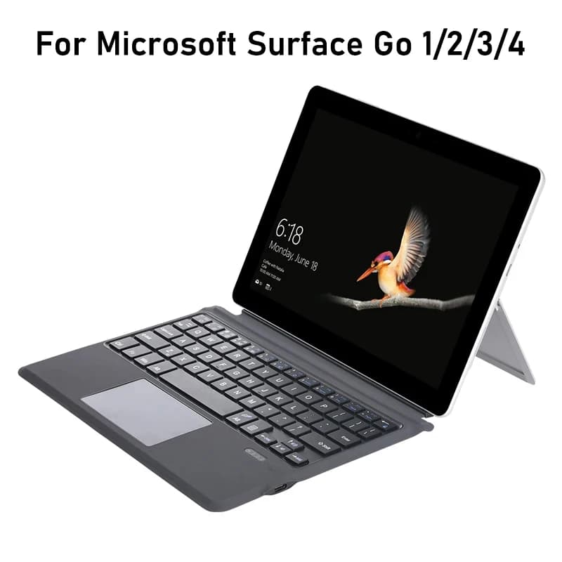 Wireless Bluetooth Keyboard With Trackpad For Microsoft Surface Go 4 3 2 1 10.5Inch,Backlit Keyboard For Surface GO 2 3 4 10.5''