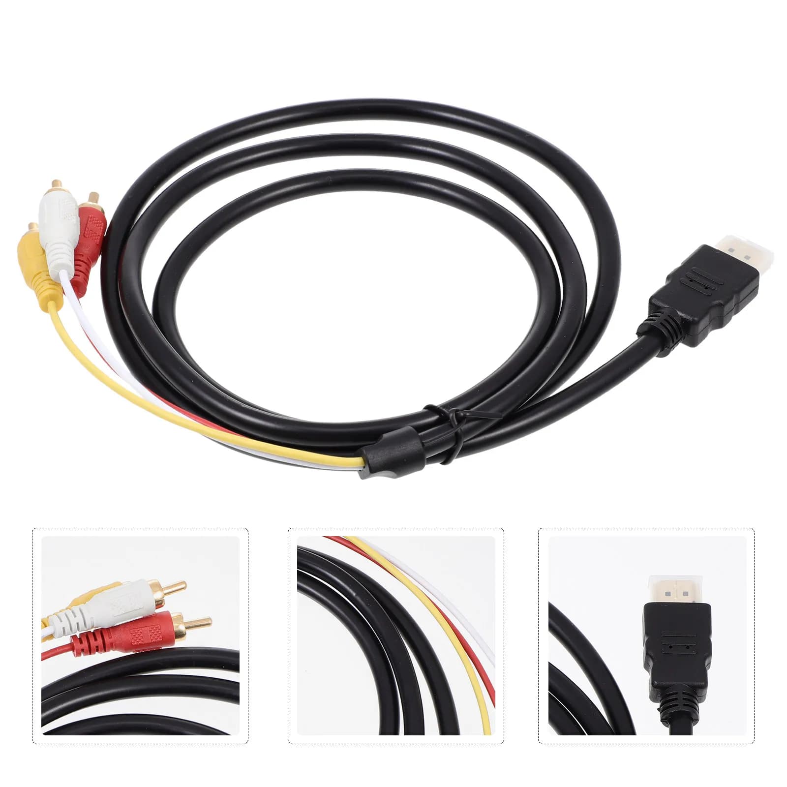 Cavo Adattatore AV per TV, Lettore DVD, Proiettore, Conversione Audio Video Plug and Play, Cavo Multimediale ad Alta Definizione