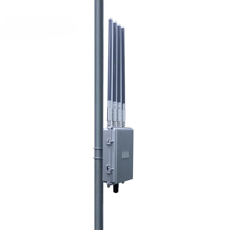 Nuovo Access Point WiFi a Lungo Raggio 1200Mbps, CPE Wireless Esterno ad Alta Potenza, Amplificatore di Segnale Impermeabile