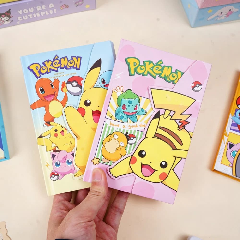 Pokemon A6 Hardcover Notebooks Anime Pikachu Full Color Lined Planner For School Study Travel Journal Scrapbook Daily Memorandum