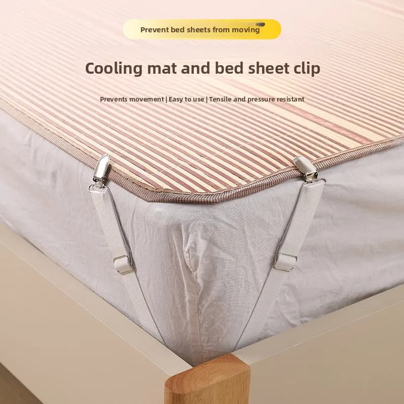 Fermaglio Antiscivolo Nascosto per Lenzuola e Materassi, Organizzatore per Biancheria da Letto in Plastica Anti-Scivolo