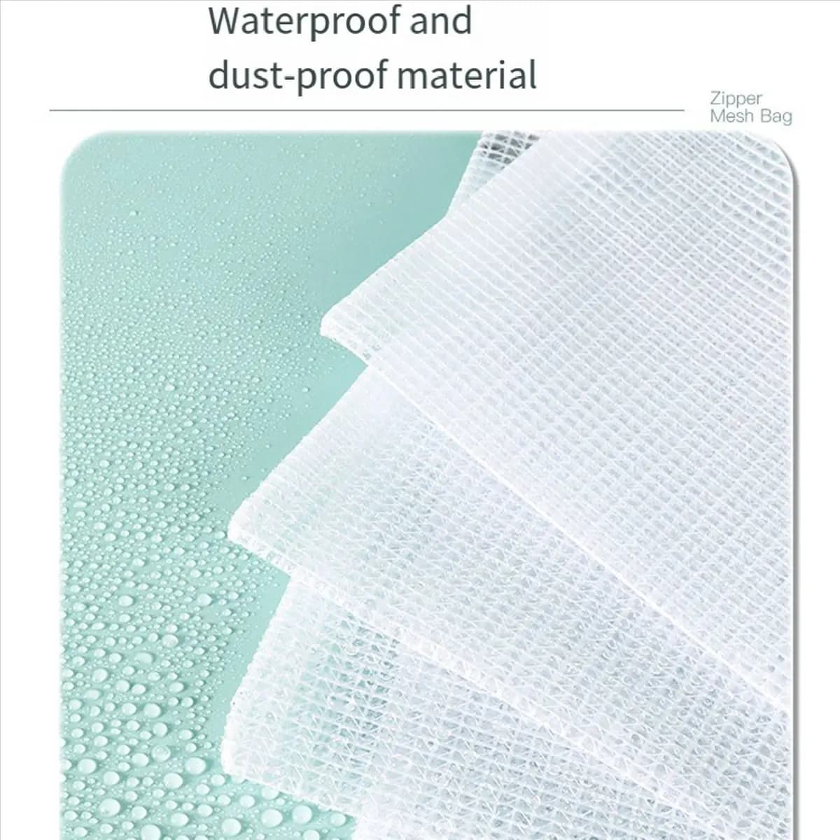 Latest ABBQ-12PCS A4 Plastic Zip Wallets A4 Zip Lock Bags Document Folders Mesh Zipper File Bags Waterproof Travel Storage Pouch