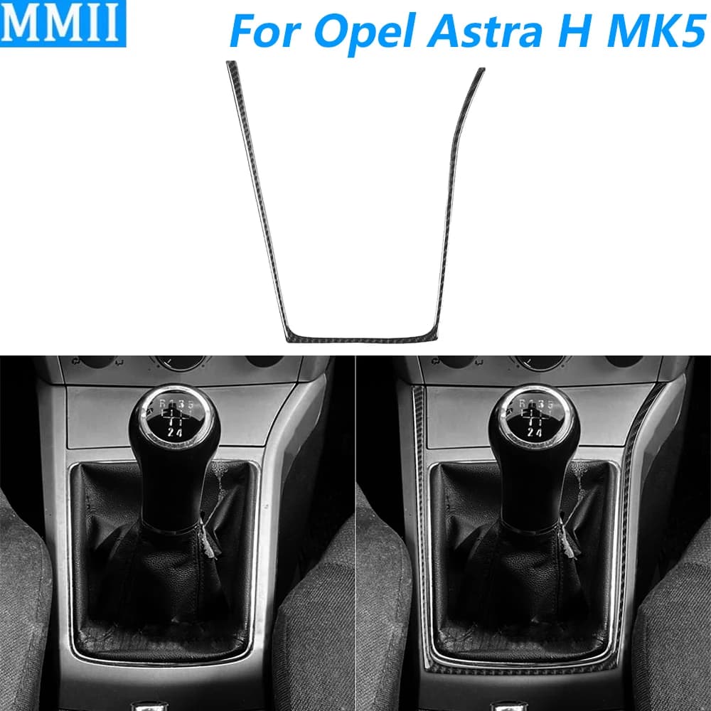 Per Opel Astra H MK5 2004-2010, Cornice del Pannello del Cambio Manuale in Fibra di Carbonio, Copertura Decorativa, Accessori Auto, Adesivo