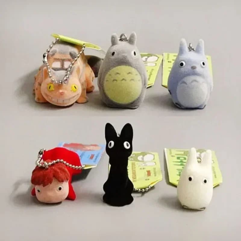 Giappone Anime Cartoon Figure Personaggi Kawaii Carino Floccaggio Animale Figurine Pendenti e Ciondoli Portachiavi Bambini Amico Regali