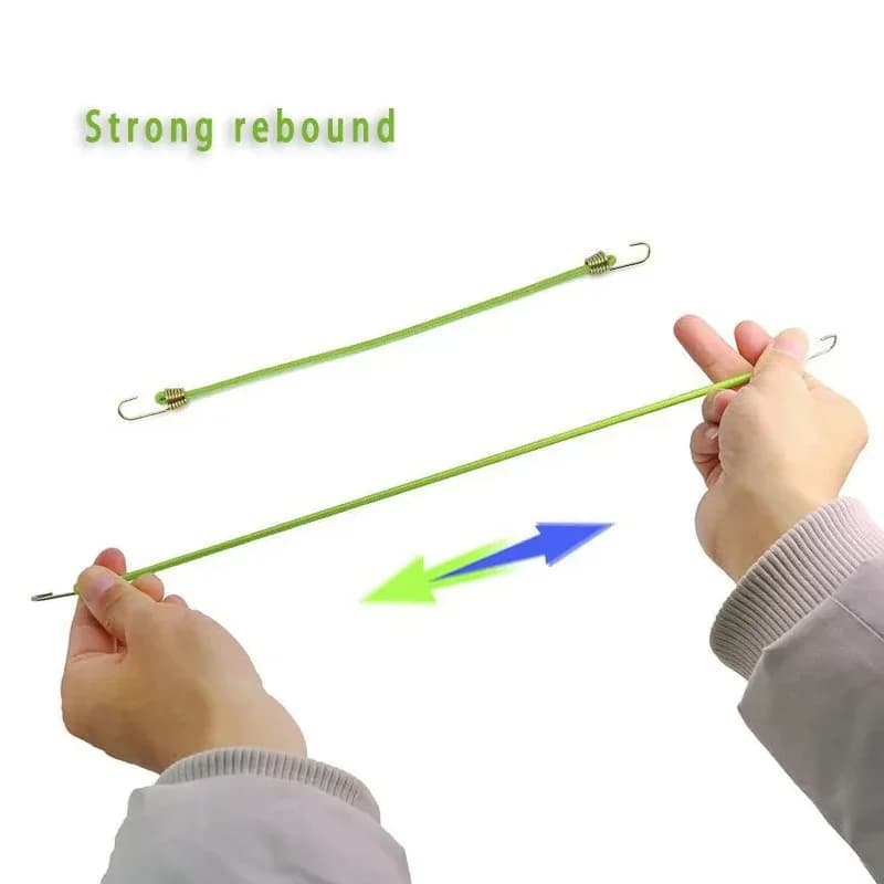 Elastic jumping wheel 1 piece 25-30 cm, heavy luggage with rope hook, elastic tie tent, outdoor accessories