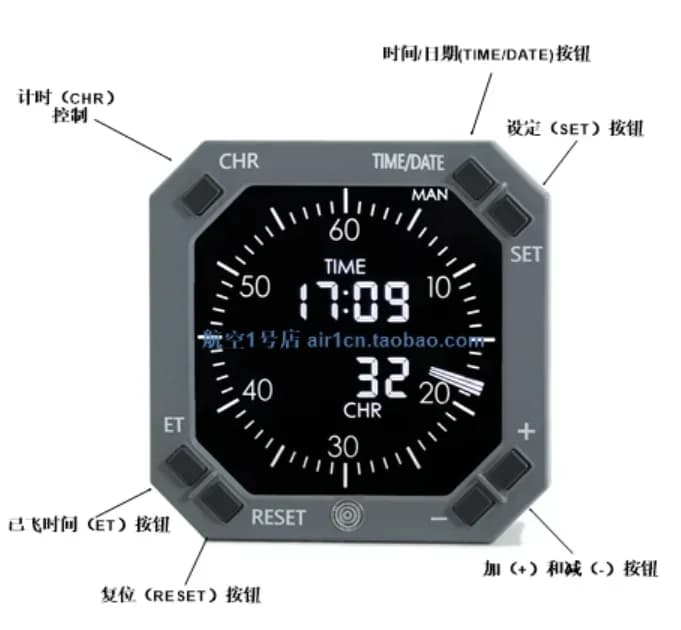 2022new 737 CLOCK Boeing BOEING simulator orologio per strumenti aeronautici sveglia, orologio di simulazione per aerei