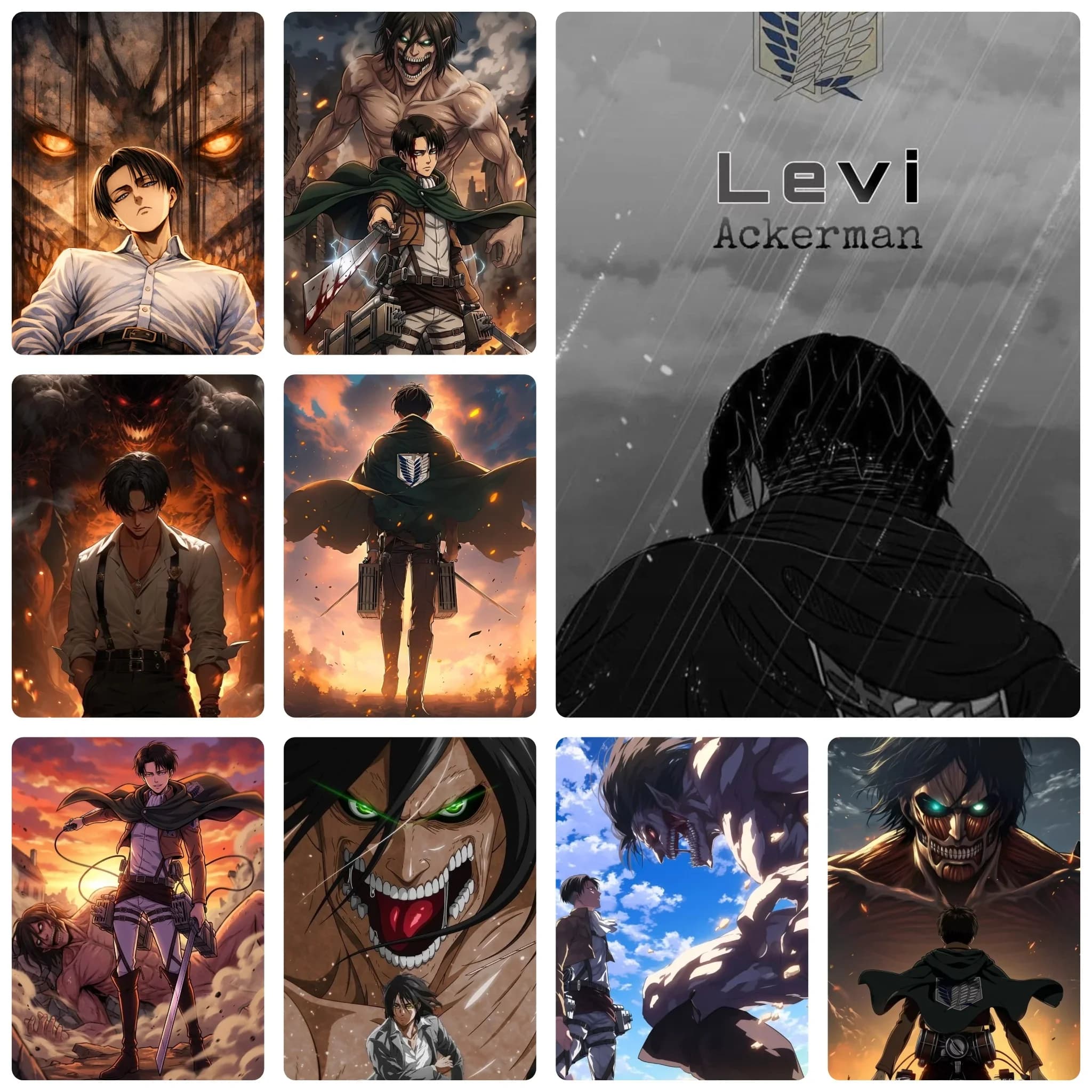 DIY 5D Diamond Painting, Attack On Titan Anime Character Art, Hobby Craft for Home Wall Decor, Ideal Gift for Art Lovers