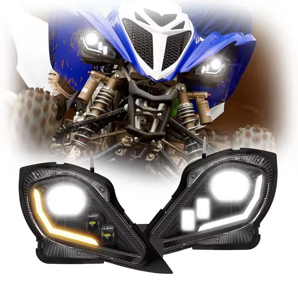 LED headlight mounting kit for 2006-2022 Yamaha YFZ 450 Wolverine 450 350, Raptor 250 350 Raptor 700 accessories, LED lighthouse