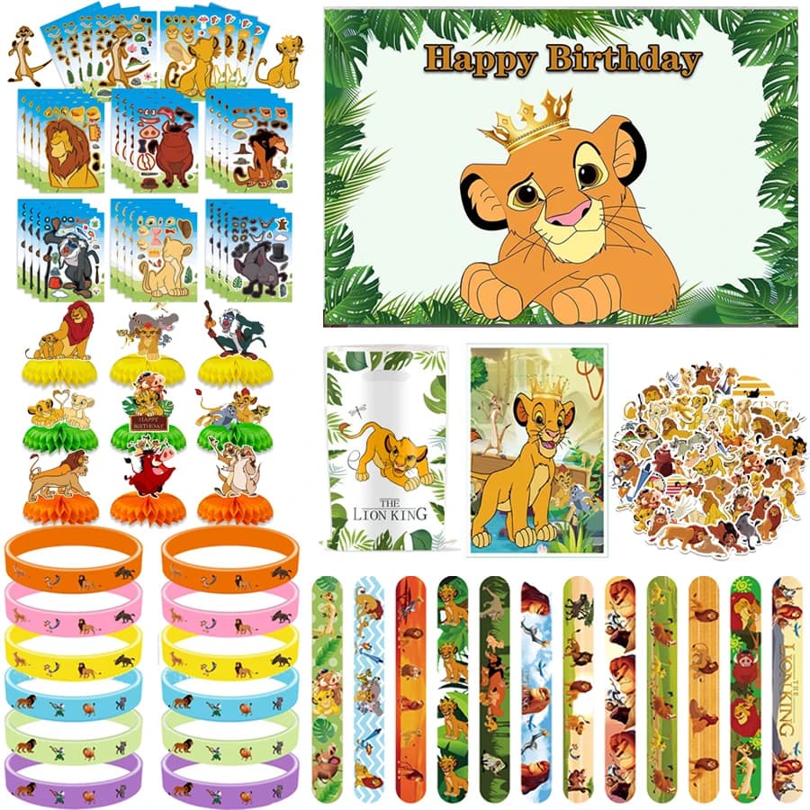 King Lion Bomber Birthday Gift Bracelet Silicone Bracelet Wall decal Background Decorations for Christmas parties Supplies