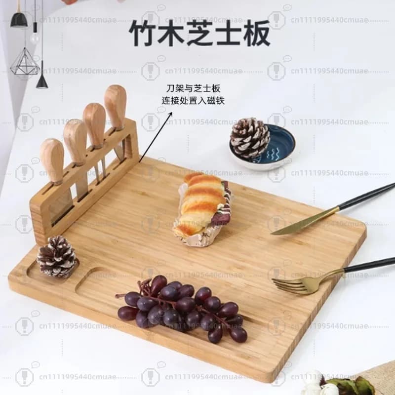 Spot Bamboo Cheese Pizza Cutting Bamboo Cheese Cheese Cutting Tray Cutting Board