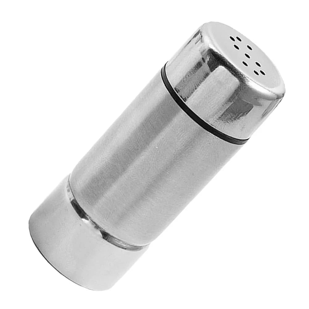 Set di Barattoli per Spezie in Acciaio Inox per Sale, Pepe, Cumino, Peperoncino in Polvere, Design Moderno ed Elegante, Ermetico e Facile da Pulire