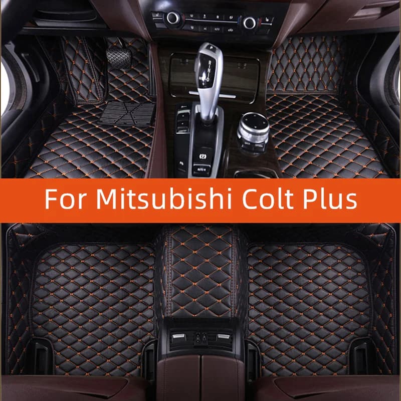 Tappetino per auto in pelle personalizzato per Mitsubishi Colt Plus 2019 2020 2021 2022 2023 2024 2025 2026 2027 Tappetino per auto Accessori interni