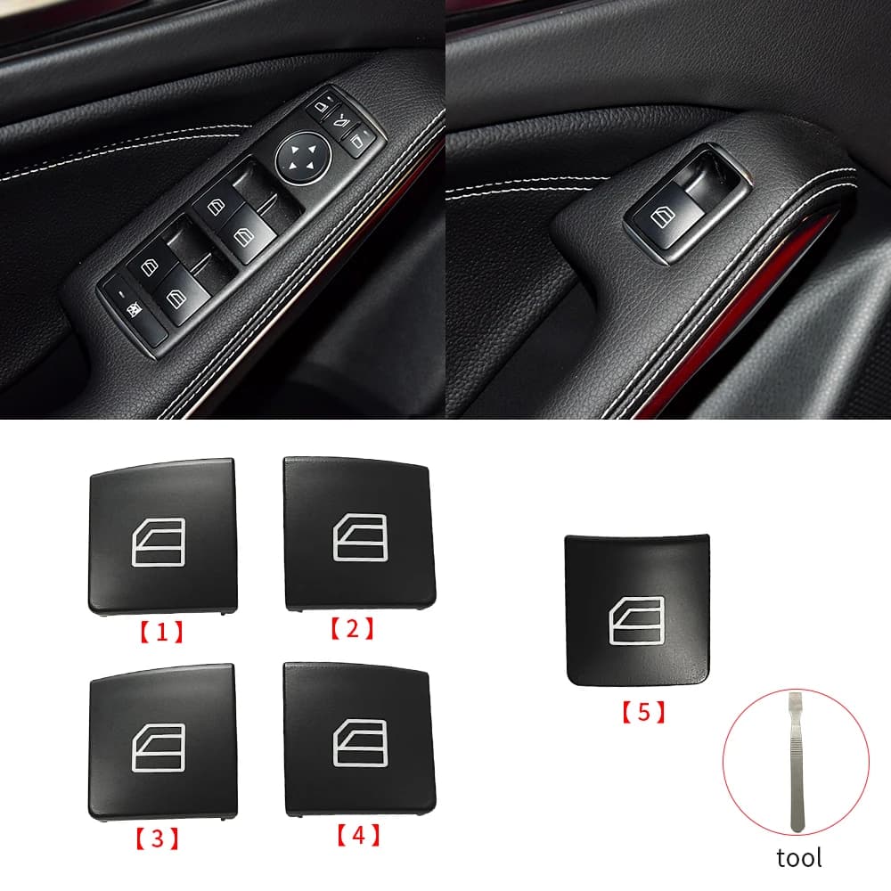 Per Benz AB CLA GLA Classe Auto Finestra di Potere Interruttore Pulsante Tappo di Copertura Per Mercedes W246 W176 W117 W156 A180 B200 CLA220 GLA260