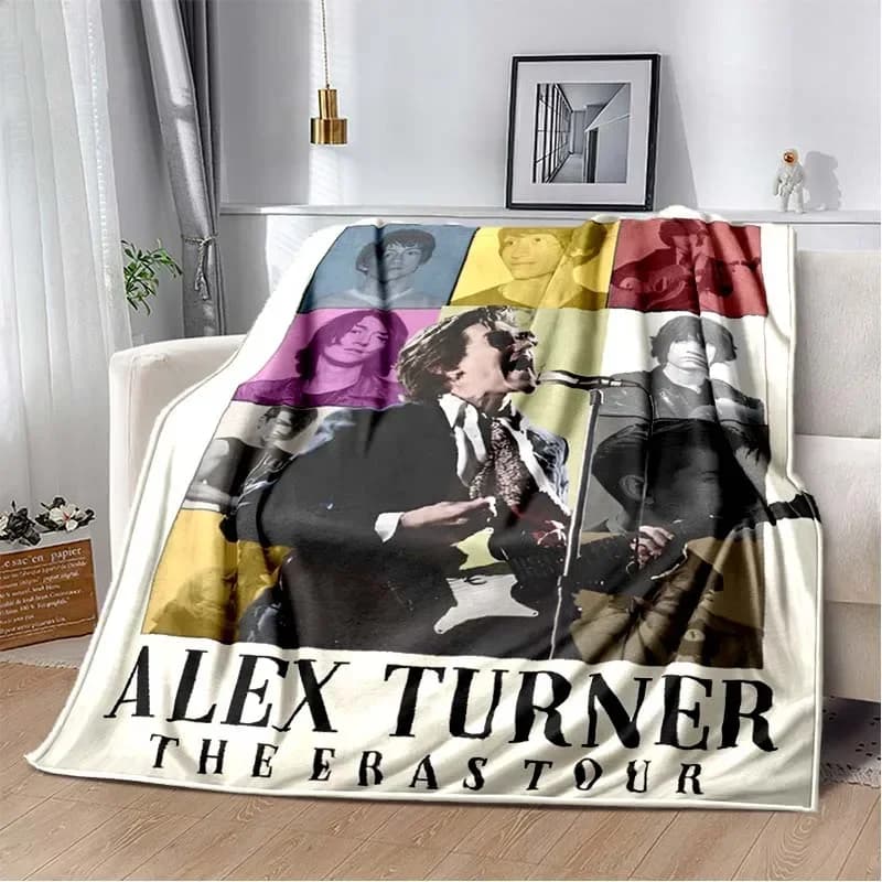 Alex Turner Arctic clacks Rock Band Fashion coperta Winter flanella Soft Warm Throw coperta letto divano coperta coperta da Picnic