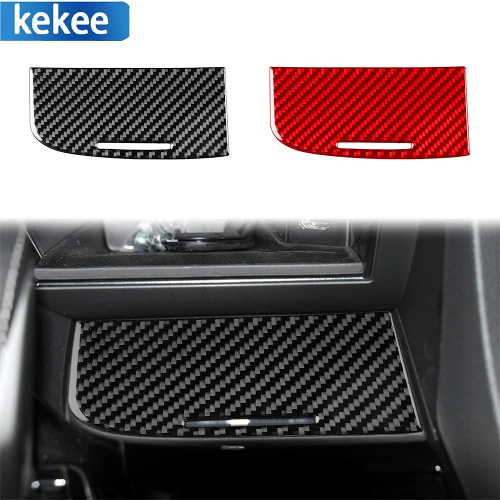 For Honda Spirior 2015 2016 2017 Car Carbon Fiber Interior Center Console Gear Shift Panel Ashtray Box Frame Cover Trim
