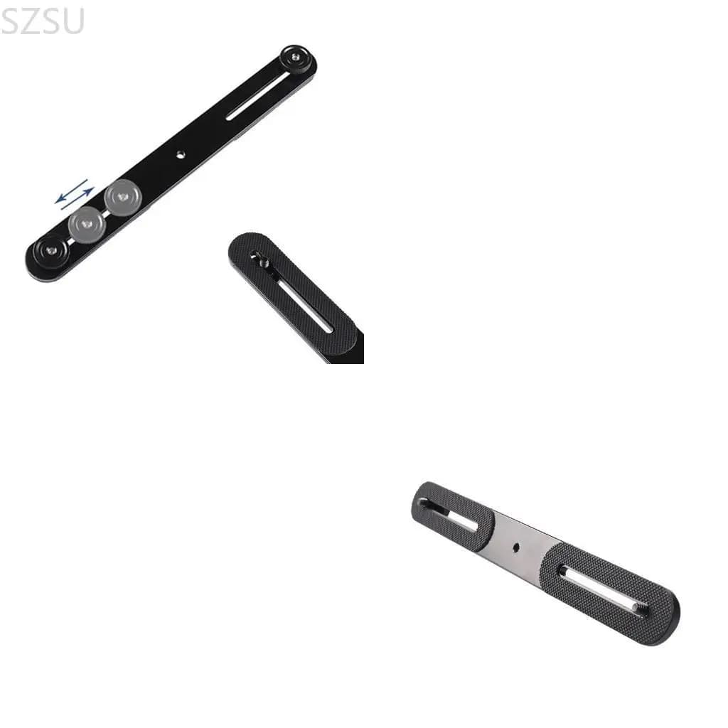 SZSU Camera/DSLR/Monitor/Microphone Support for flash 1/4 flash bracket Double screw for head for Rack bar
