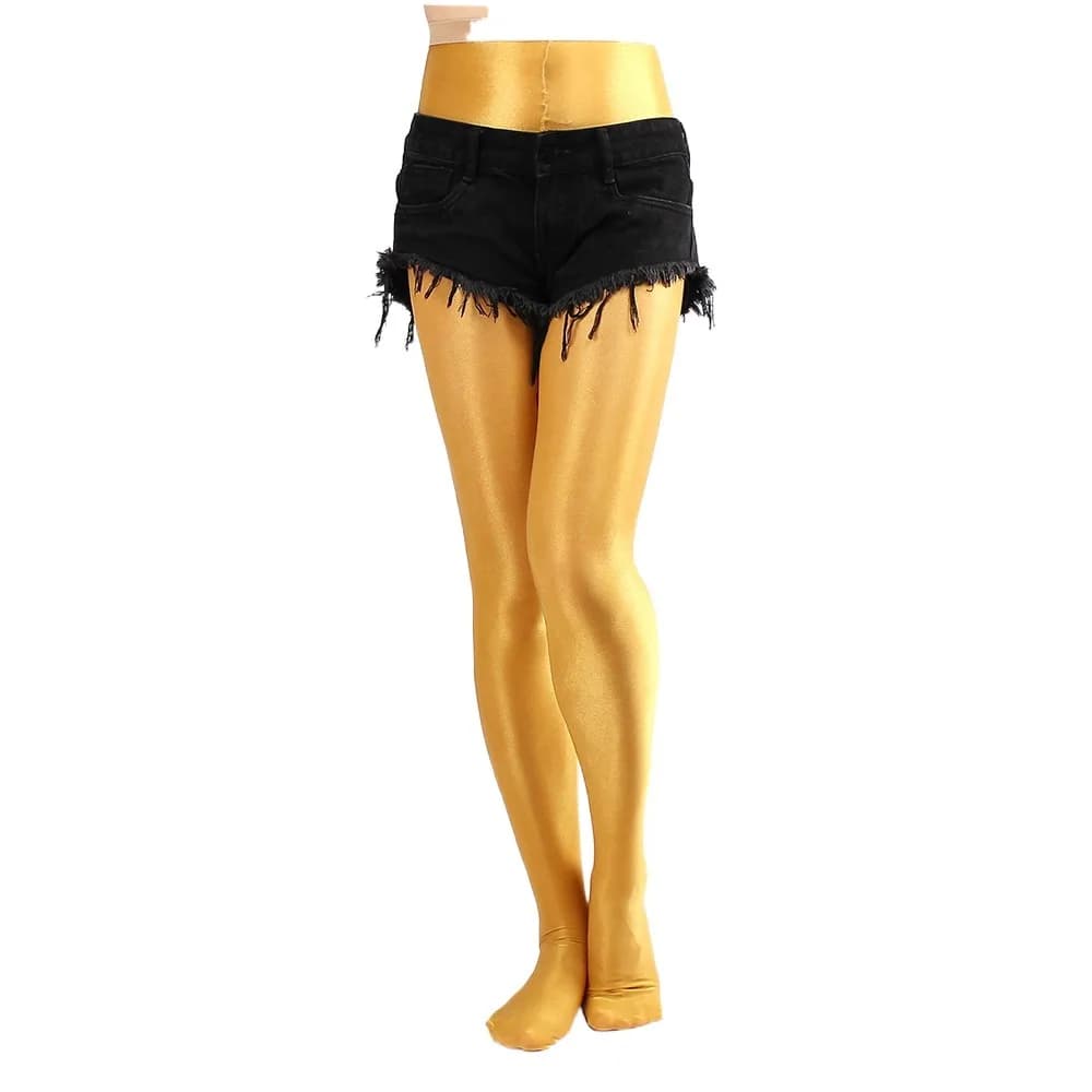 70D high waist modelling pance control Glossy tights Solid color Polished oil Reflective leggings in satin woman Yoga